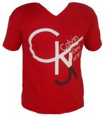 Camisa Gola V Calvin Klein VermelhaMOD:70766(pronta entrega)
